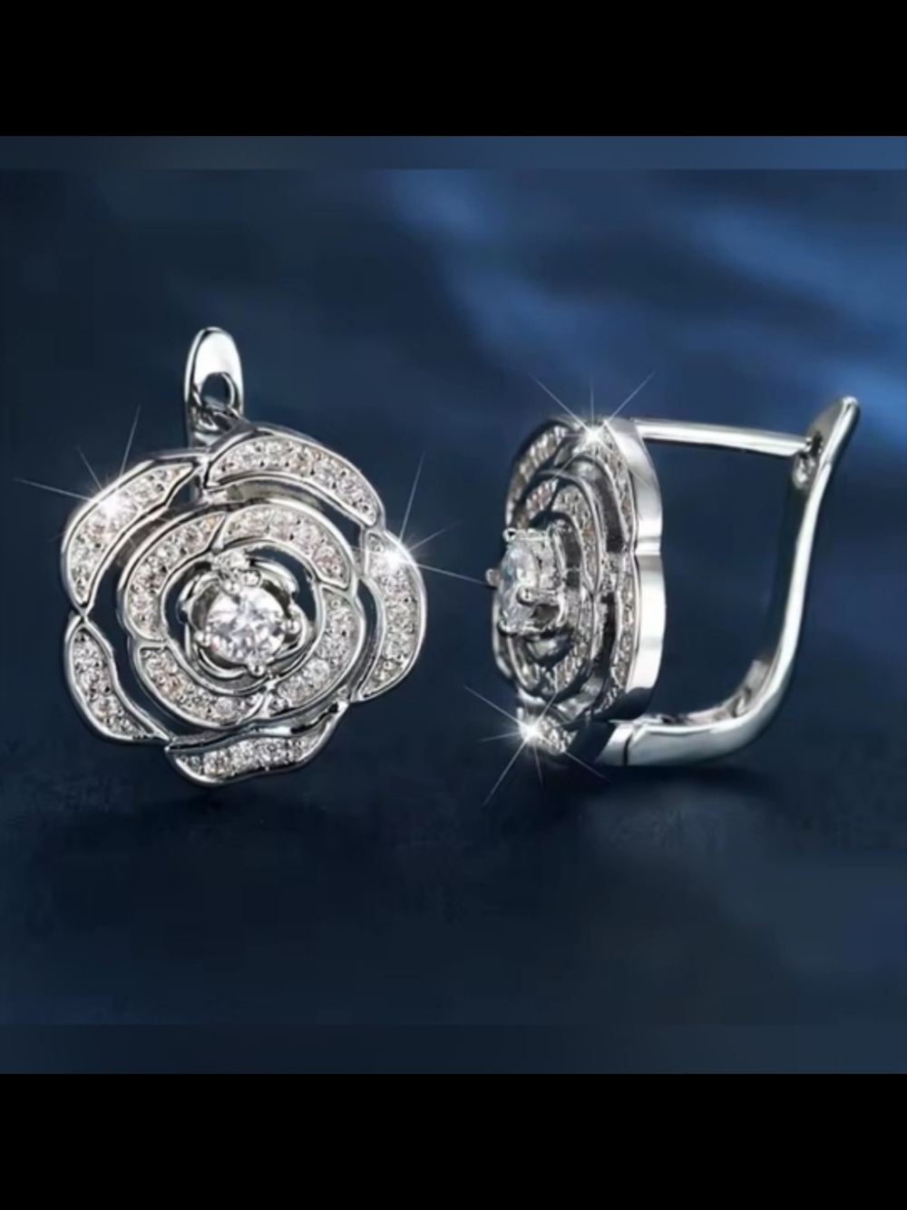 White Rhodium Pavé Tourmaline Earrings